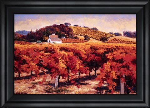 Framed Fields Aflame Print