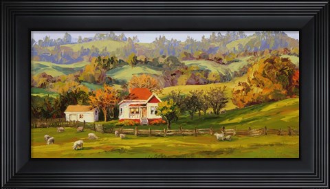 Framed Honeyed Light Print