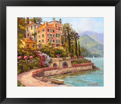 Framed Lake Como Luxury Print