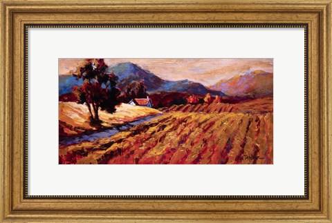 Framed Gilded Vines Print