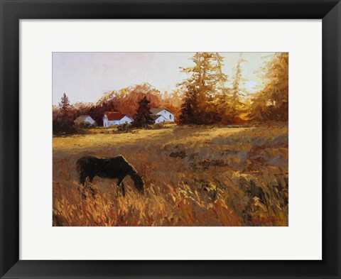 Framed Russet Fields Print