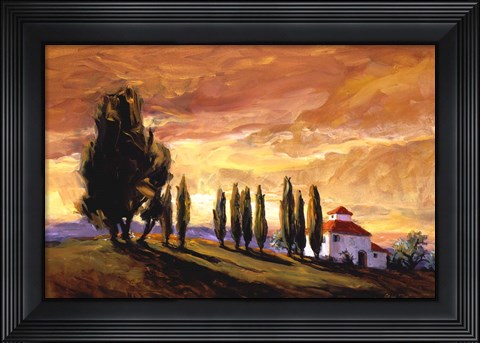Framed Umber Twilight Print