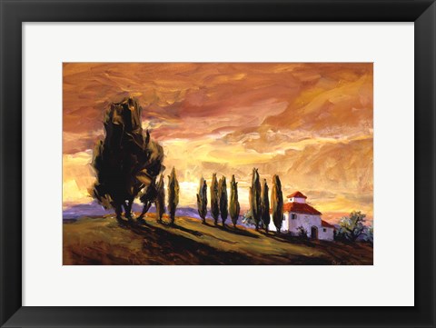 Framed Umber Twilight Print