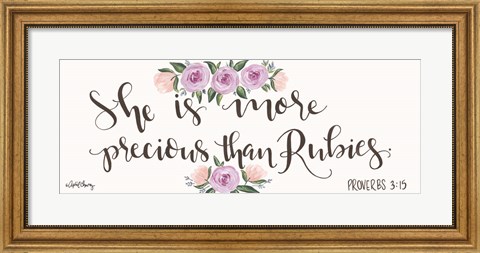 Framed Proverb 3:15 Print