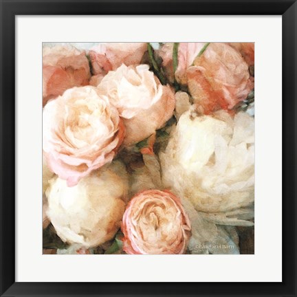 Framed English Rose Garden Print