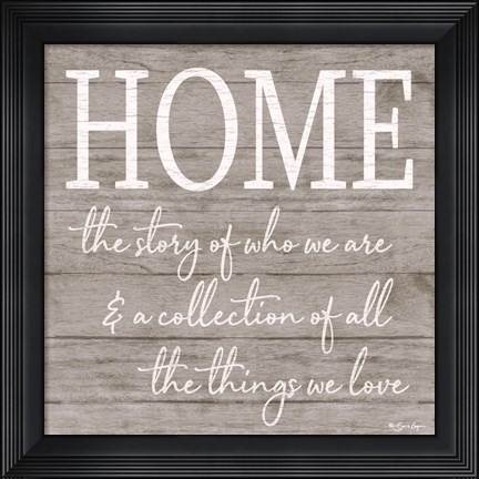 Framed Home Print