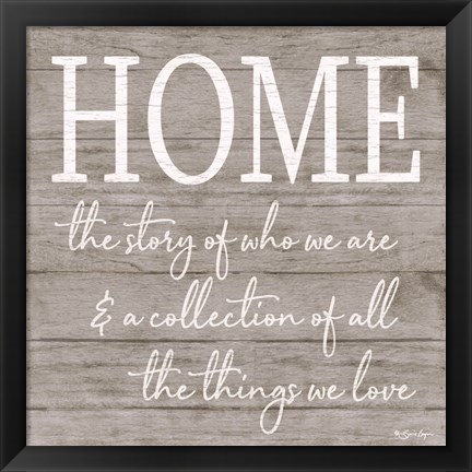 Framed Home Print