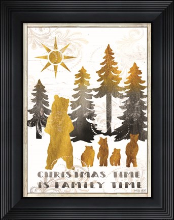 Framed Christmas Time is Family Time Print