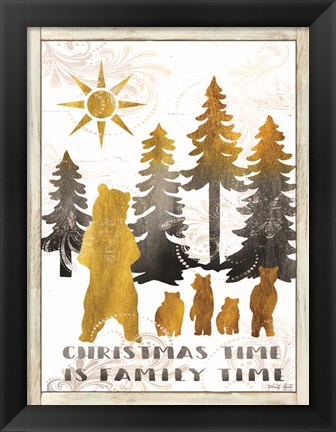 Framed Christmas Time is Family Time Print