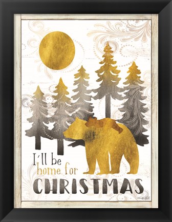 Framed Merry Christmas and Happy New Year Print