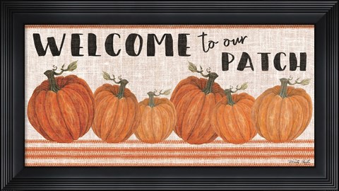 Framed Welcome to Our Pumpkin Patch Print