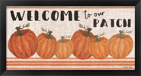 Framed Welcome to Our Pumpkin Patch Print