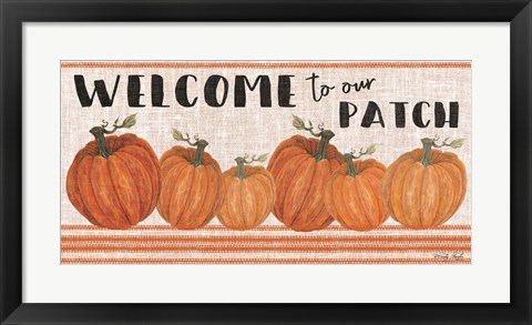 Framed Welcome to Our Pumpkin Patch Print