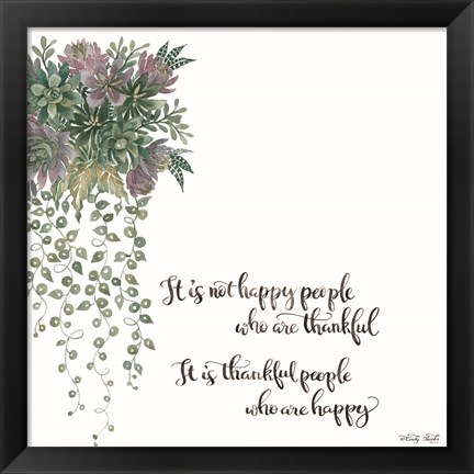 Framed Thankful People Print