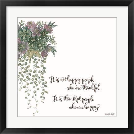 Framed Thankful People Print