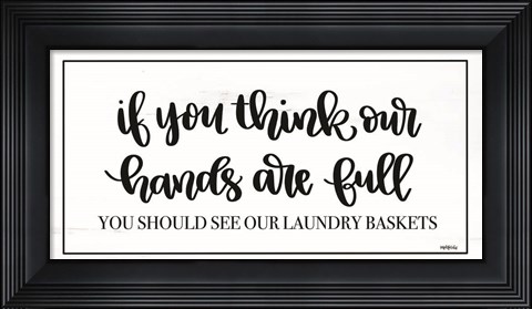 Framed Laundry Baskets Print