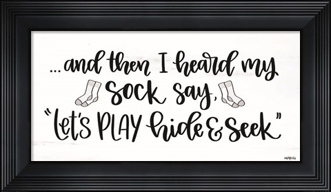 Framed Sock Seek I Print