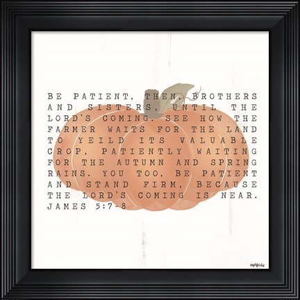 Framed Lord&#39;s Coming is Near Print