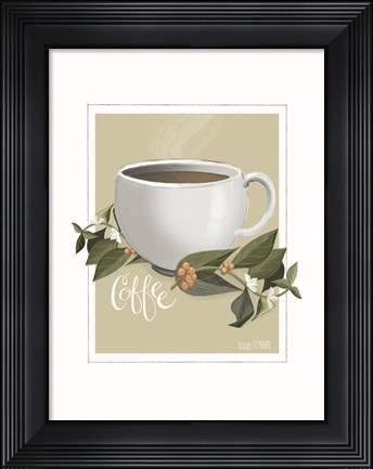 Framed Botanical Coffee Print