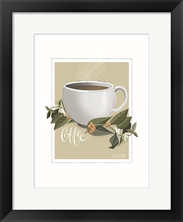 Framed Botanical Coffee Print