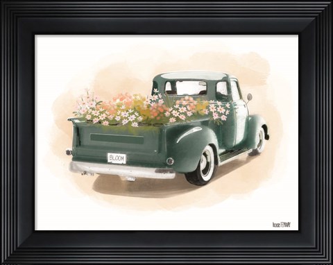 Framed Flower Truck Print