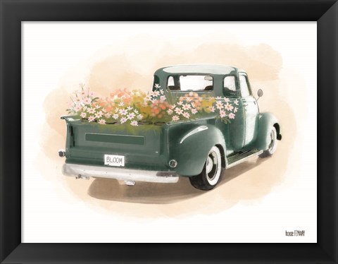 Framed Flower Truck Print