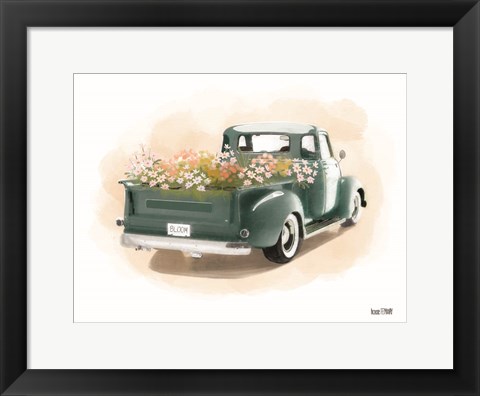 Framed Flower Truck Print