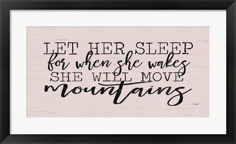 Framed Let Her Sleep Print