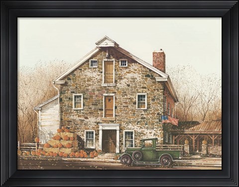 Framed Fall is in the Air Print