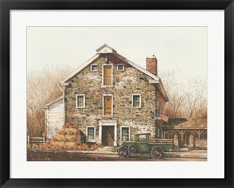 Framed Fall is in the Air Print