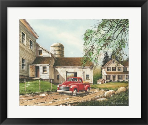 Framed Rural Living Print