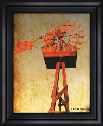 Framed Chip&#39;s Windmill I Print