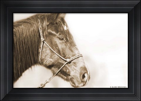 Framed Sepia Thunder Print