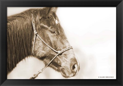 Framed Sepia Thunder Print