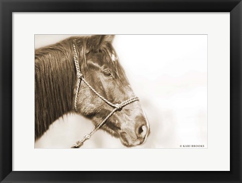 Framed Sepia Thunder Print