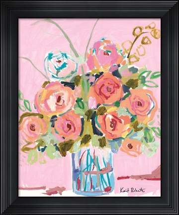 Framed Dreaming in Ballet Slipper Pink Print