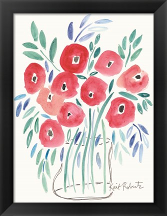 Framed Poppin&#39; Poppies Print