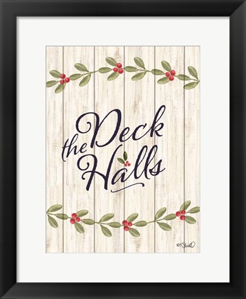 Framed Deck the Halls    E Print