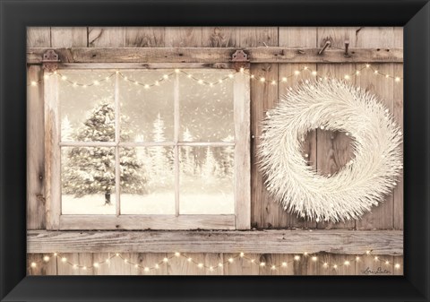 Framed Winter White View Print