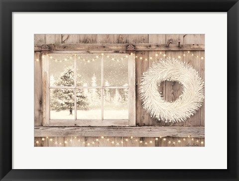 Framed Winter White View Print