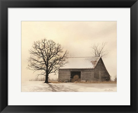 Framed Winter Shadows Print