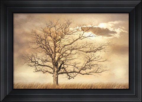 Framed Golden Tree Print