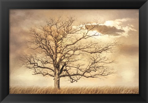 Framed Golden Tree Print