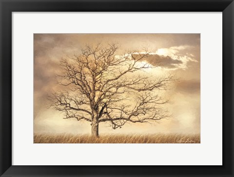 Framed Golden Tree Print