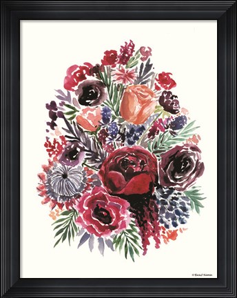 Framed Moody Florals Print