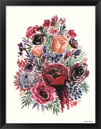 Framed Moody Florals Print