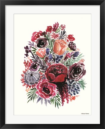 Framed Moody Florals Print