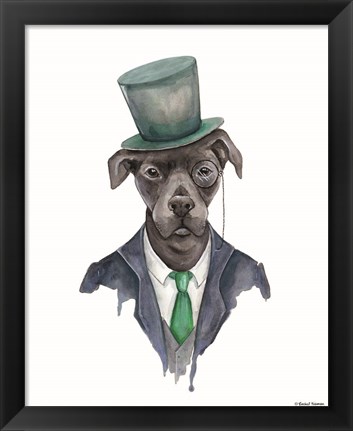 Framed Dapper Dog Print