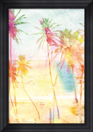 Framed Bright Summer Palms Print