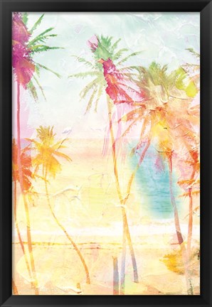 Framed Bright Summer Palms Print